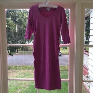 Madeleine Maternity purple dress